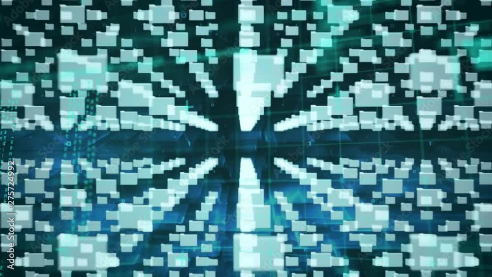 Animation of files and information under security