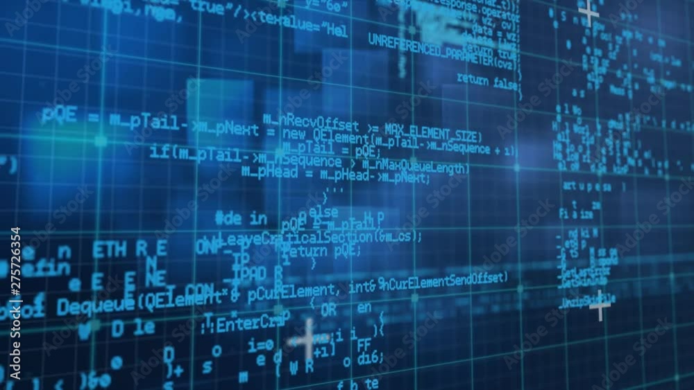 Screen filled with computer codes