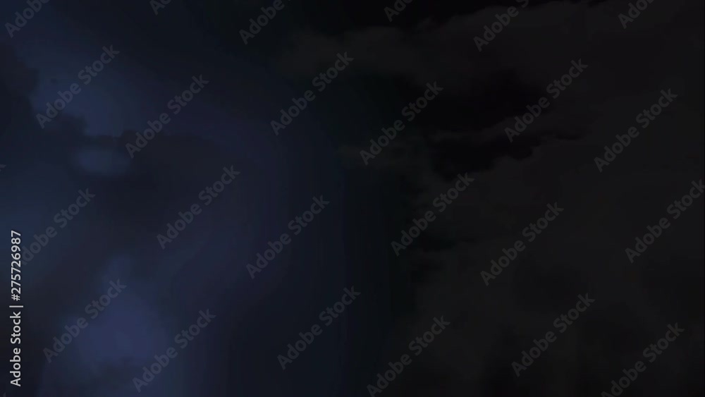 Sky with dark clouds and lightning