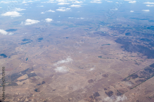 Aerial view of eastern Brazil landscape