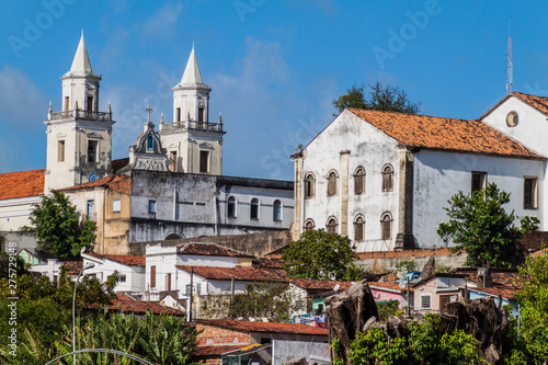 Old buildings in the historic center of Joao Pessoa, Brazil photo