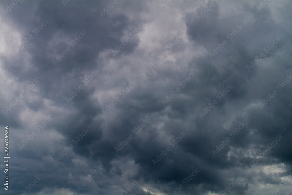 Dramatic clouds on a sky