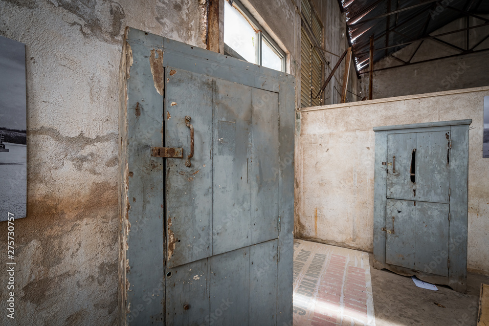 Old deserted workshop and laboatory