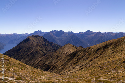 Kepler Track. Panoramic great walk in South Island in New Zealand.