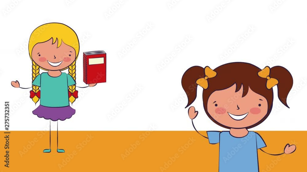 little student girl and supplies ,back to school little student girl and supplies ,back to school