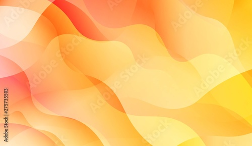 Wavy Background with Lines. Design For Your Header Page, Ad, Poster, Banner. Vector Illustration with Color Gradient.