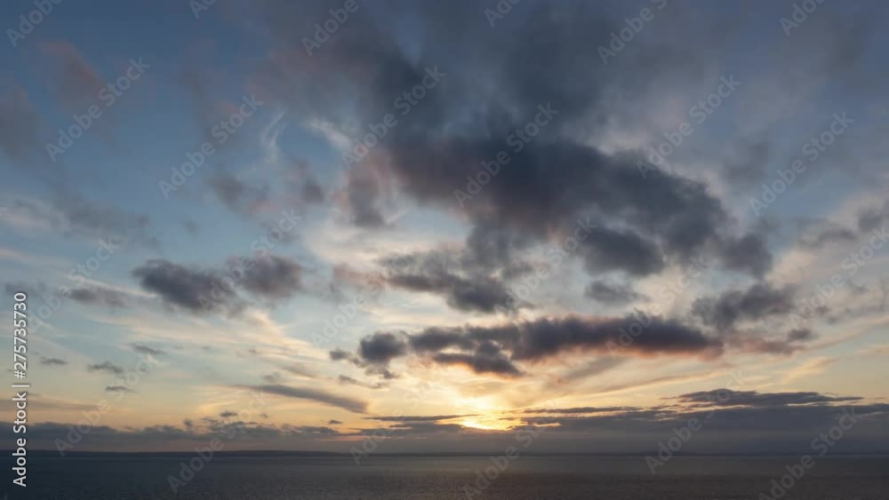 timelaps of clouds moving over the sky during sunset by lake timelaps of clouds moving over the sky during sunset by lake