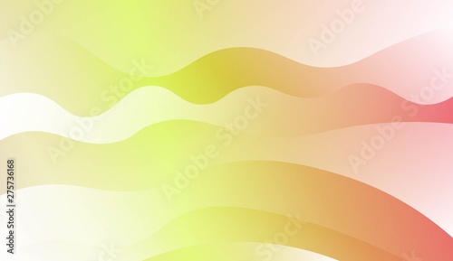 Wavy Background. For Design Flyer, Banner, Landing Page. Vector Illustration with Color Gradient.