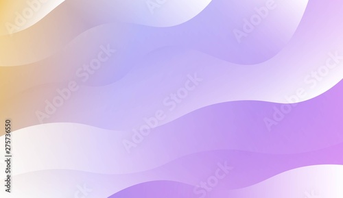 Blurred Decorative Design In Modern Style With Wave, Curve Lines. For Elegant Pattern Cover Book. Vector Illustration with Color Gradient.