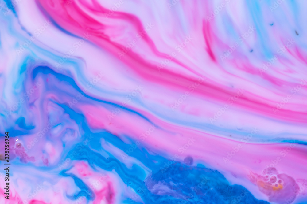 Cotton Candy Waves Background Texture Magical and enchanting swirls of vibrant blues and pinks. Crashing waves of dreams. Graphic resource. Feeling of space, the ocean and dreams.