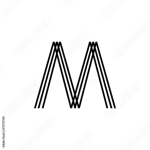 Initial Letter M Logo Template Design