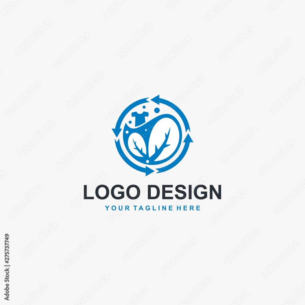 Laundry logo design icon vector. Machine laundry concept illustration. Bubble icon design. Business logo design element. Laundry logo design icon vector. Machine laundry concept illustration. Bubble icon design. Business logo design element.