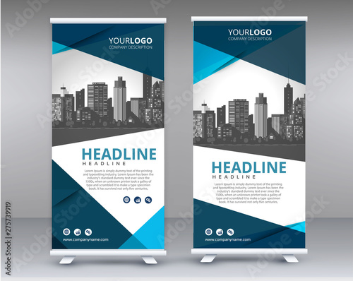 Roll Banner design template layout 