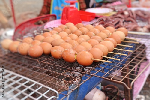 grilled egg at street food