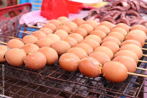 grilled egg at street food