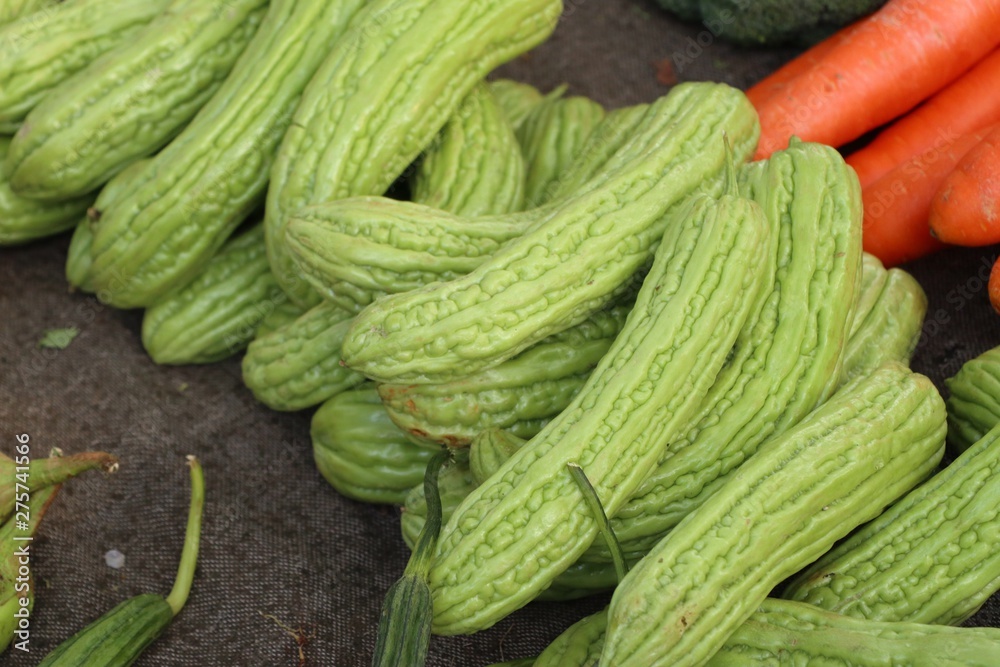 Fresh gourd at street food Fresh gourd at street food