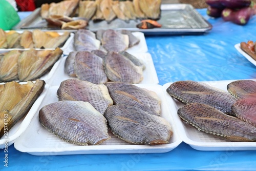 Dried fish at the market