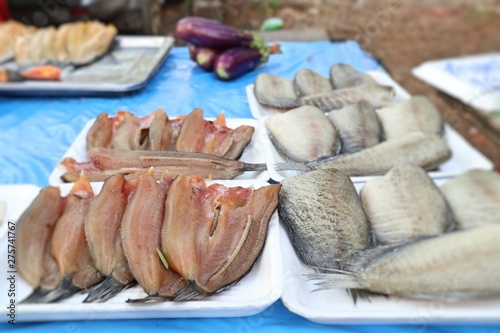 Dried fish at the market