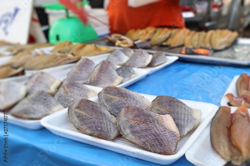 Dried fish at the market