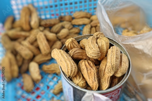Boiled peanuts at street food