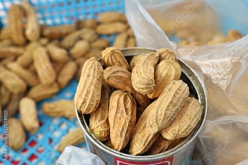 Boiled peanuts at street food