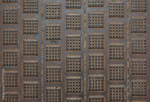 Texture of grunge floor steel plate
