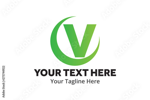 Free Download v logo creative design in flat style with color , initial v logo creative for identity and community - GFXLoad