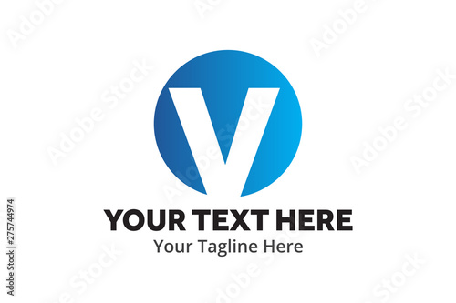 Free Download v logo creative design in flat style with color , initial v logo creative for identity and community - GFXLoad