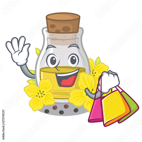 Shopping canola seed oil packaged in carton bottle