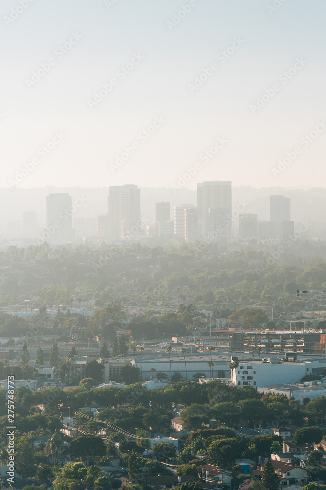 View from Baldwin Hills Scenic Overlook, in Los Angeles, California