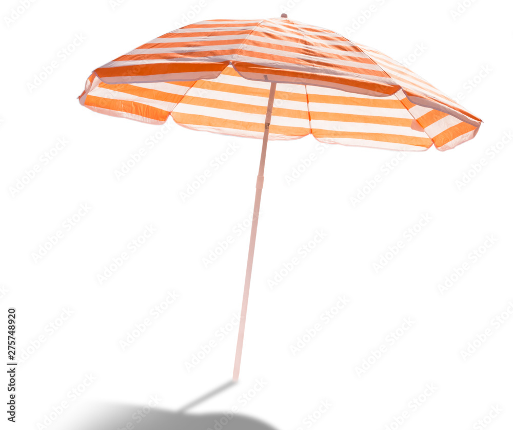 umbrella isolated on white background - obrazy, fototapety, plakaty 