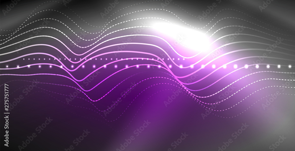 Neon lines shiny glowing background Neon lines shiny glowing background