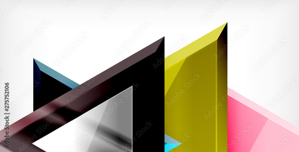 Glossy shiny triangles background Glossy shiny triangles background