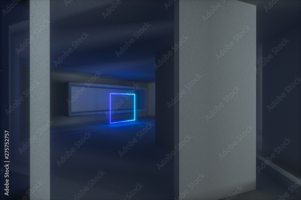 Empty rough room with light coming in from the window, 3d rendering. Empty rough room with light coming in from the window, 3d rendering.