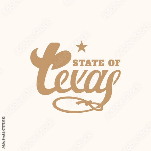 Texas lettering