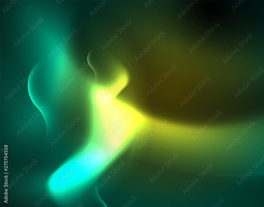 Neon lights vector abstract background