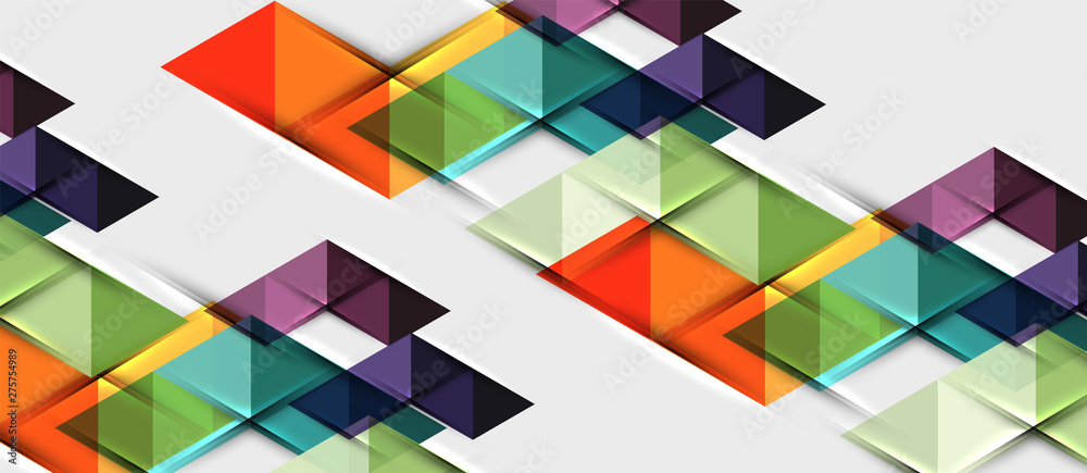 Abstract geometric background. Modern overlapping triangles. Unusual color shapes for your message. Business or tech presentation, app cover template Abstract geometric background. Modern overlapping triangles. Unusual color shapes for your message. Business or tech presentation, app cover template