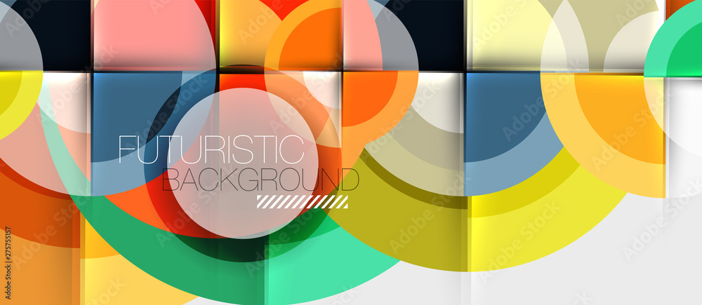 Geometric design abstract background - circles Geometric design abstract background - circles