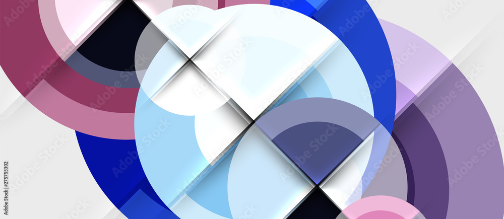 Geometric design abstract background - circles Geometric design abstract background - circles