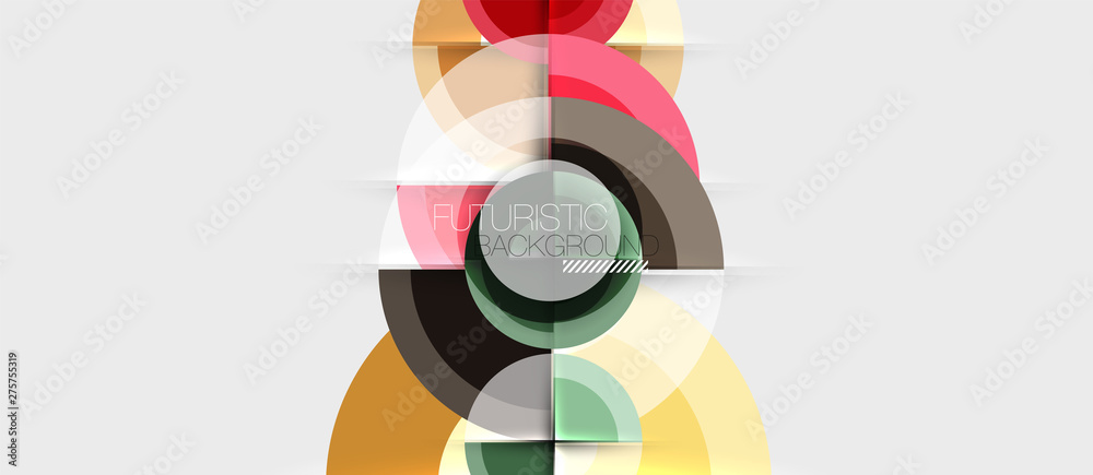 Geometric design abstract background - circles Geometric design abstract background - circles