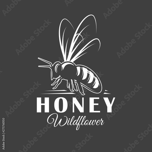 Vintage honey label