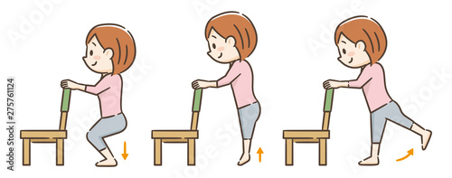 椅子を使用した運動