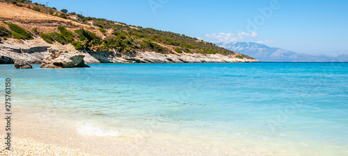 Fototapeta Naklejka Na Ścianę i Meble -  Zakynthos Island, Greece. A pearl of the Mediterranean with beaches and coasts suitable for unforgettable sea holidays.