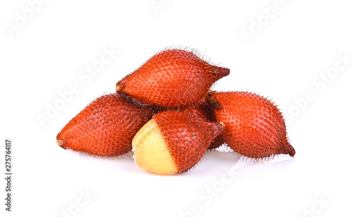 Salak fruit, Salacca zalacca isolated on the white background.