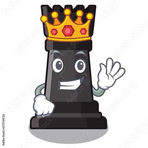 King rook chess on a cartoon chair