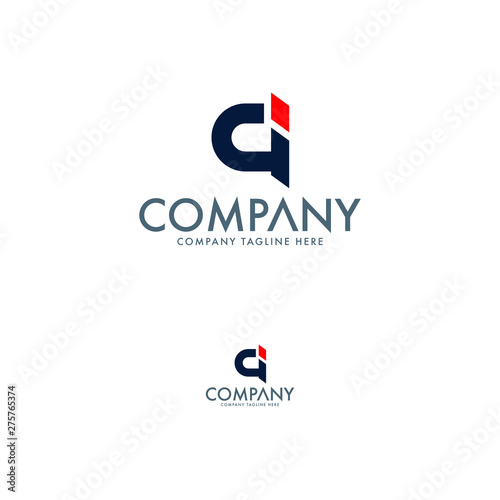 Free Download Modern Letter GI Logo Design Template - GFXLoad