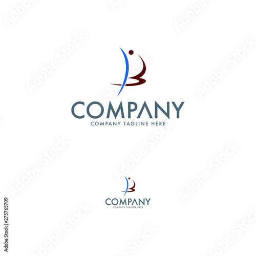 Modern Letter B logo Design Template