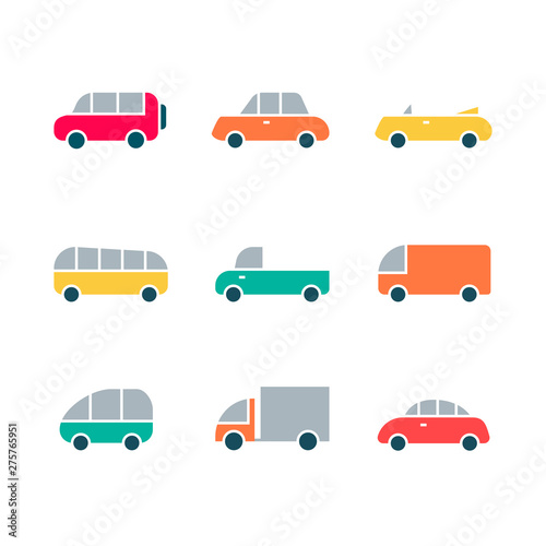 Cars set illustration