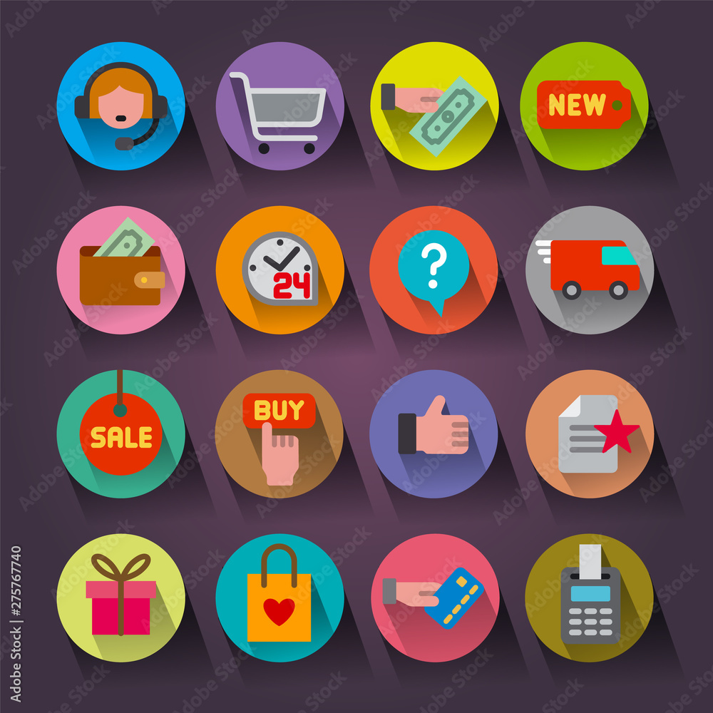 e-commerce shop icons e-commerce shop icons