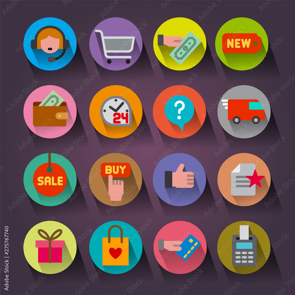 e-commerce shop icons